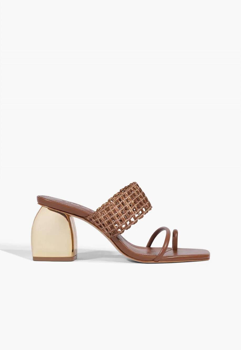 NEW SCHUTZ women's aberdeen sandal in cognac